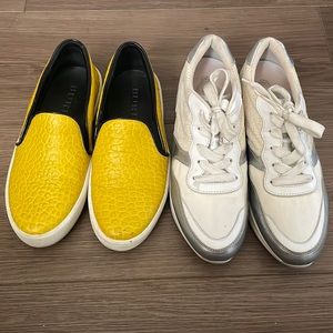 2 pairs of women shoes Burberry size 35 and Tod’s size 36